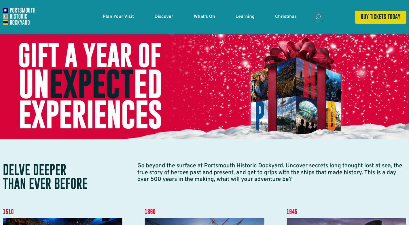 Portsmouth Historic Dockyard Website