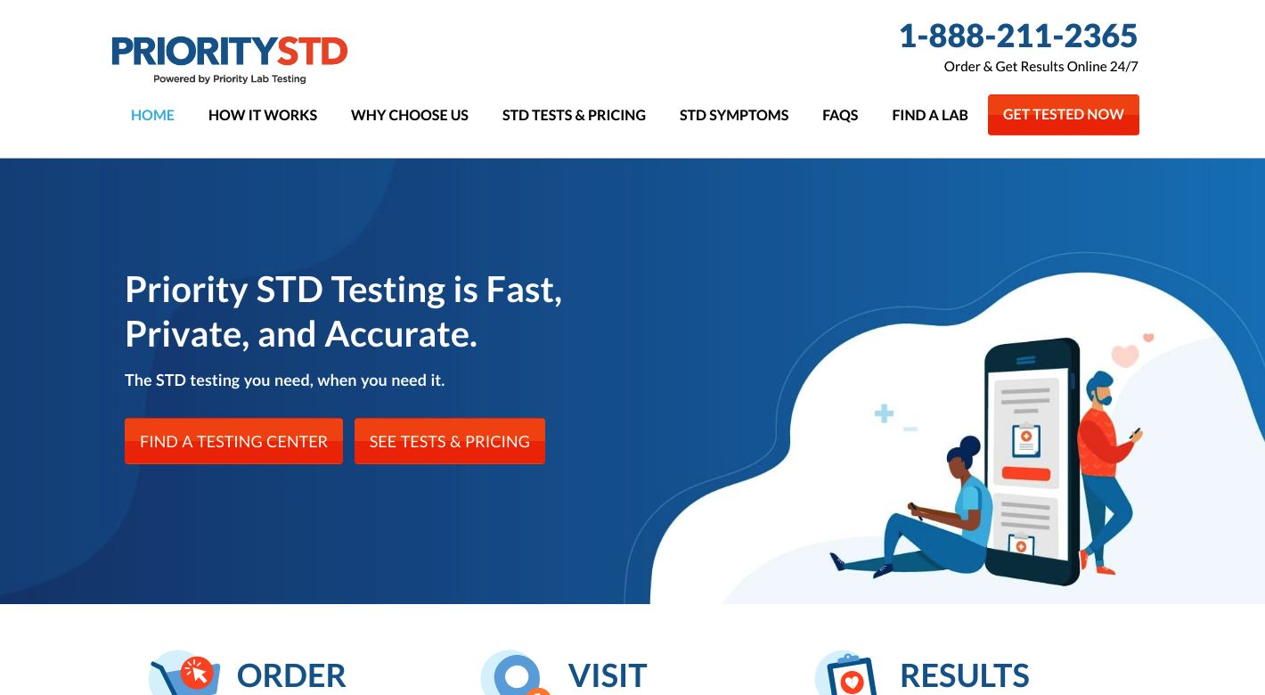 Priority STD Testing Website