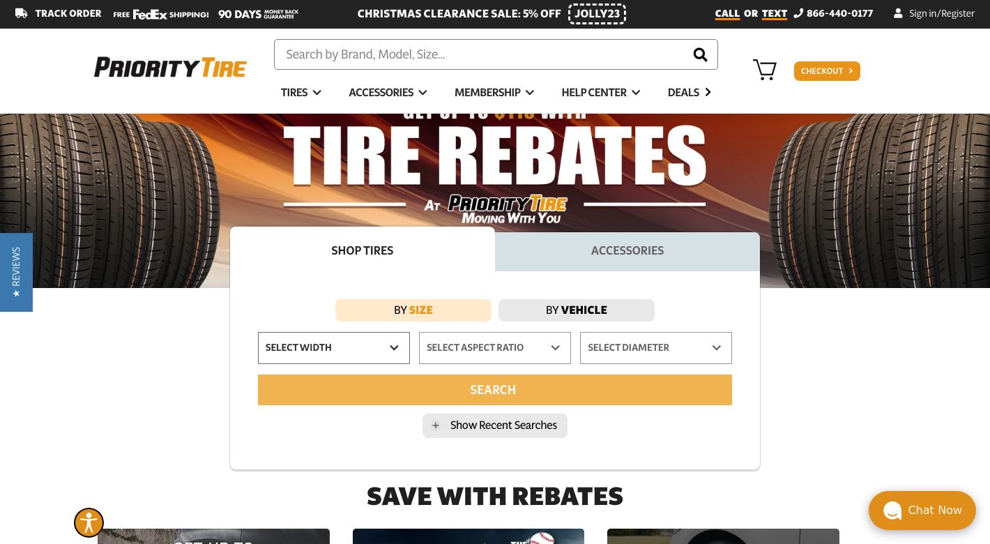 Priority Tire Website