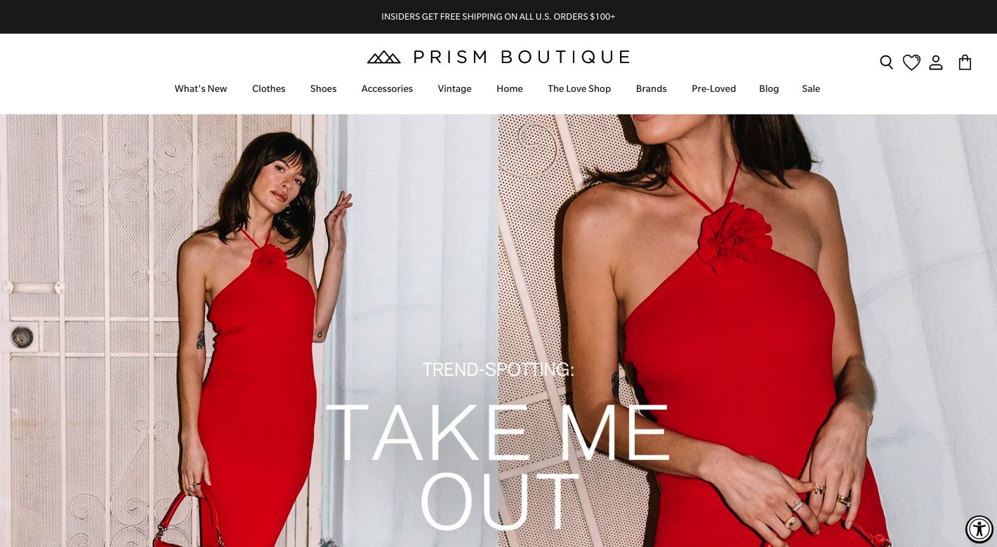 Prism Boutique Website