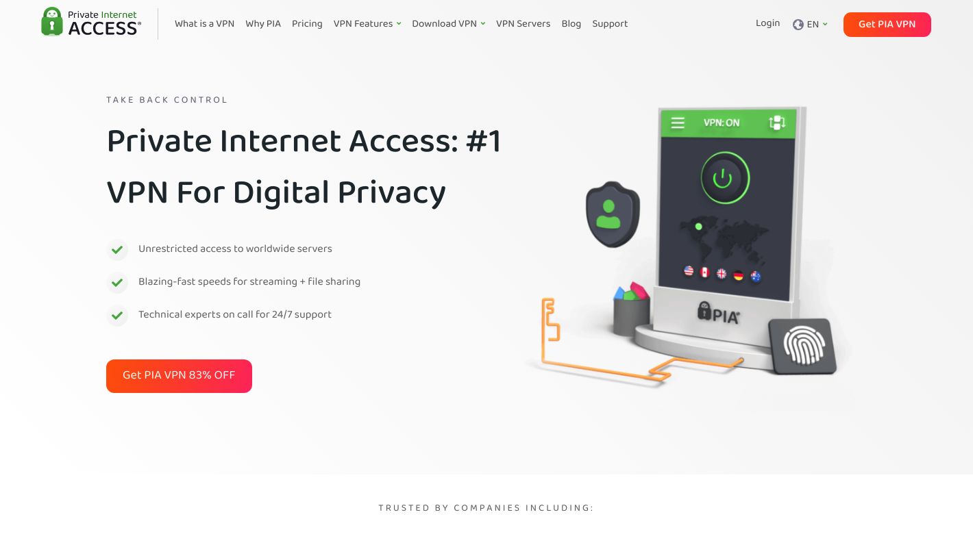 Private Internet Access VPN Website