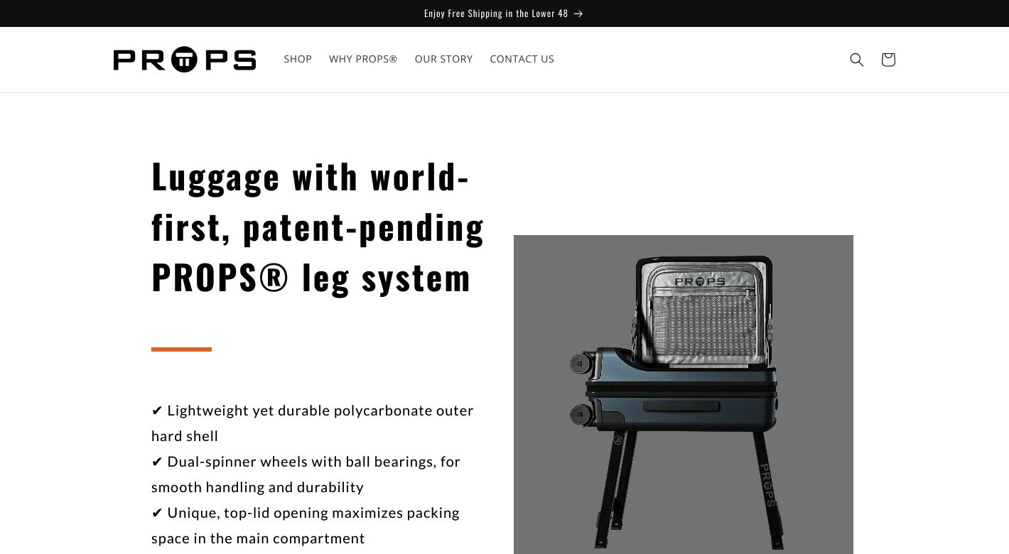PROPS Luggage Website
