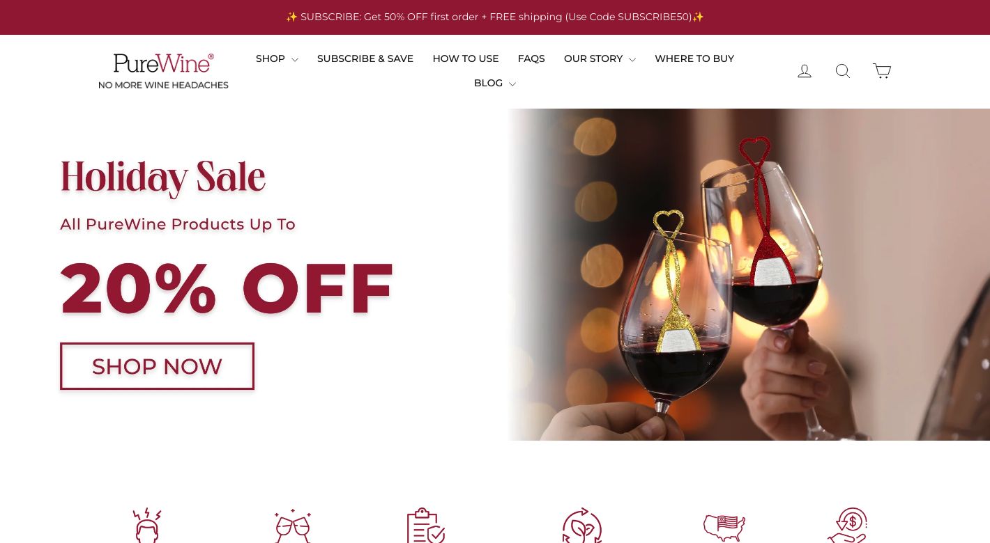 Pure Wine Website