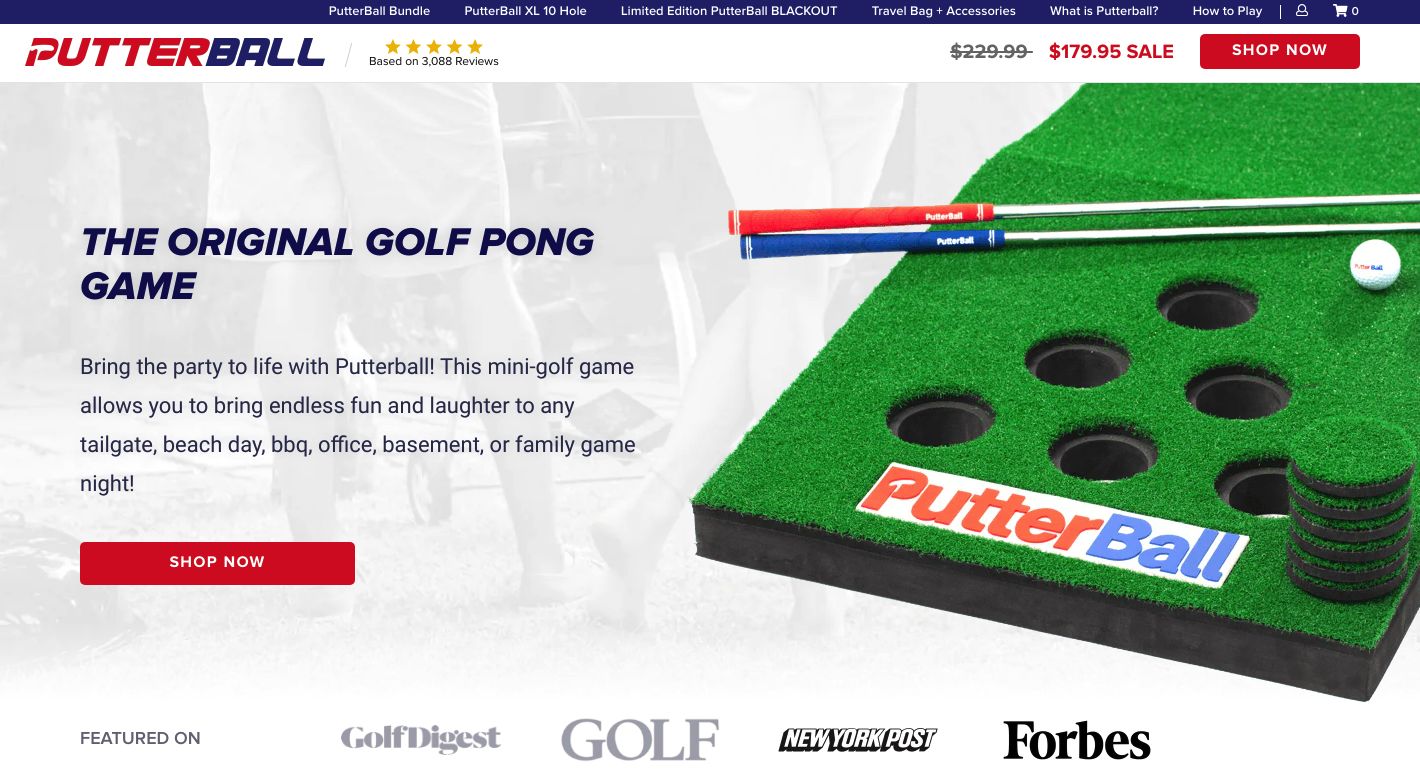 PutterBall Website