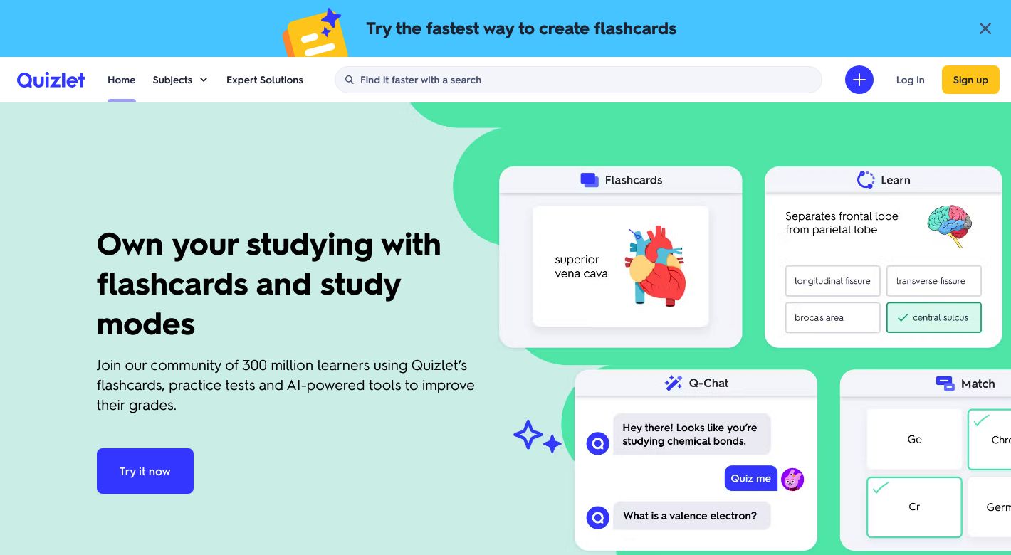 Quizlet Website