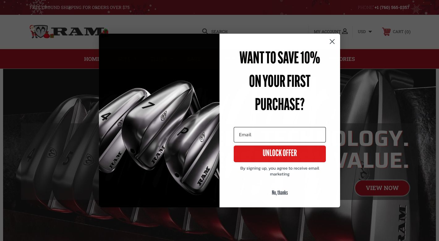 Ram Golf Website