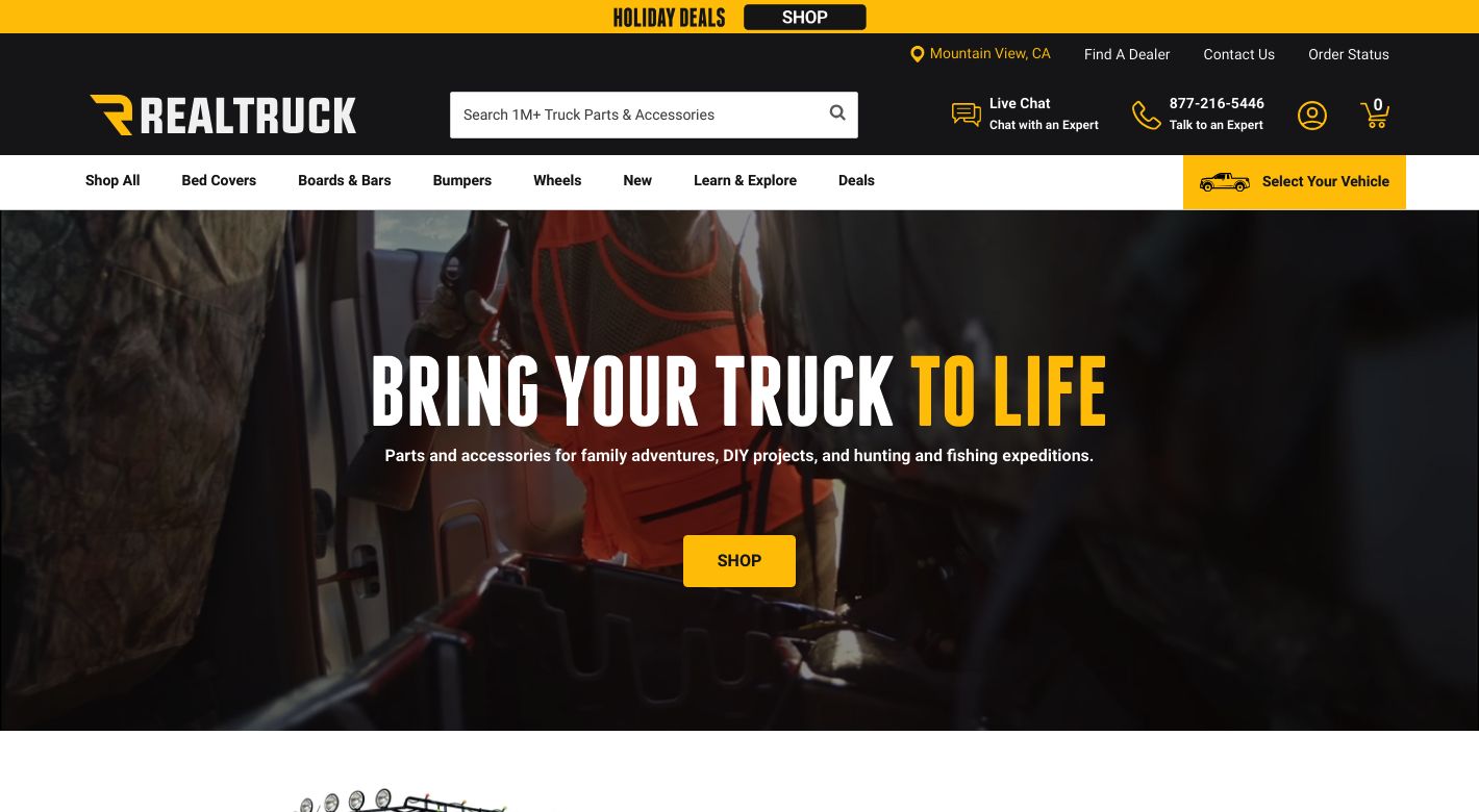 RealTruck Website