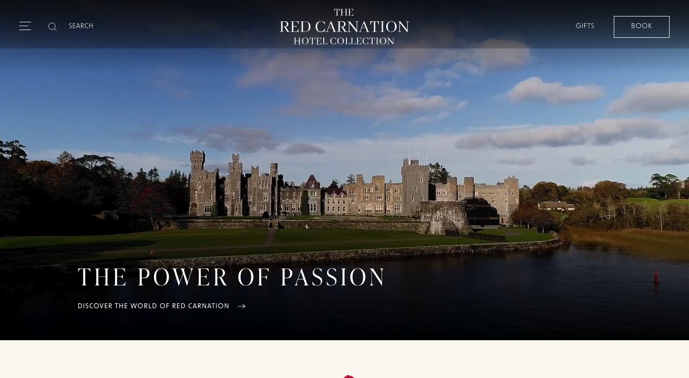 Red Carnation Hotels Website