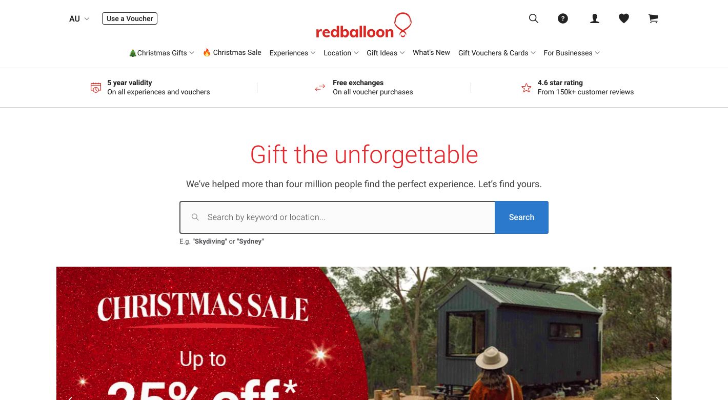 RedBalloon Website