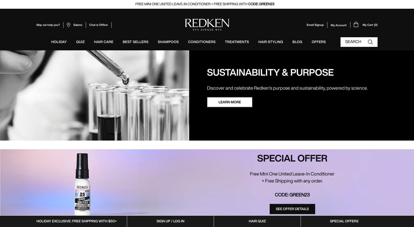 Redken Website