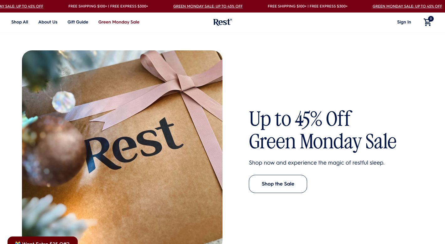 Rest Duvet Website