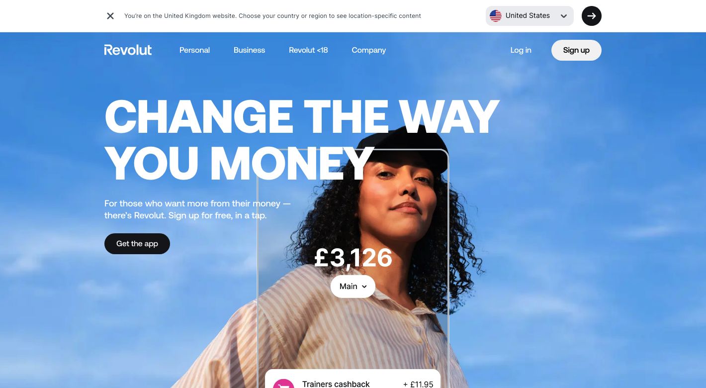 Revolut Business Website