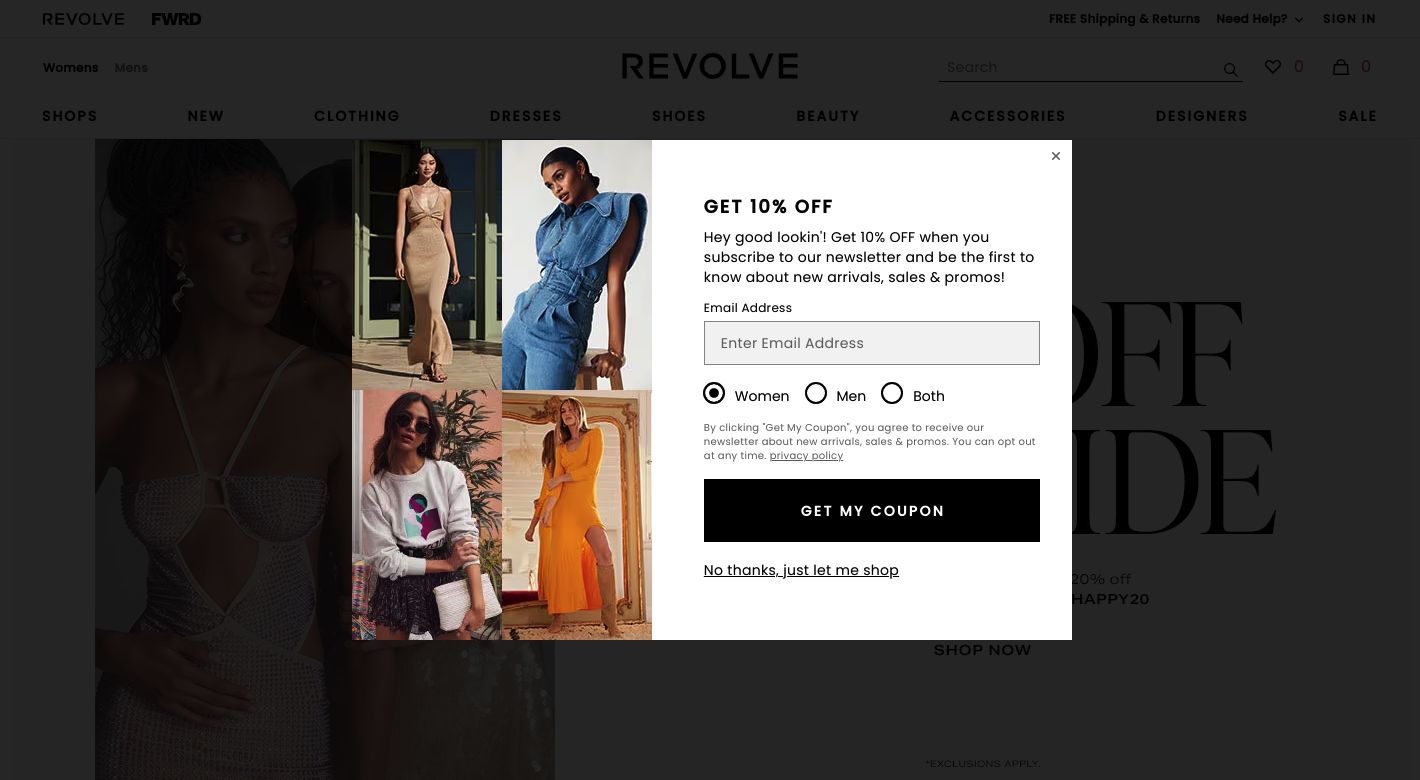 REVOLVE Website