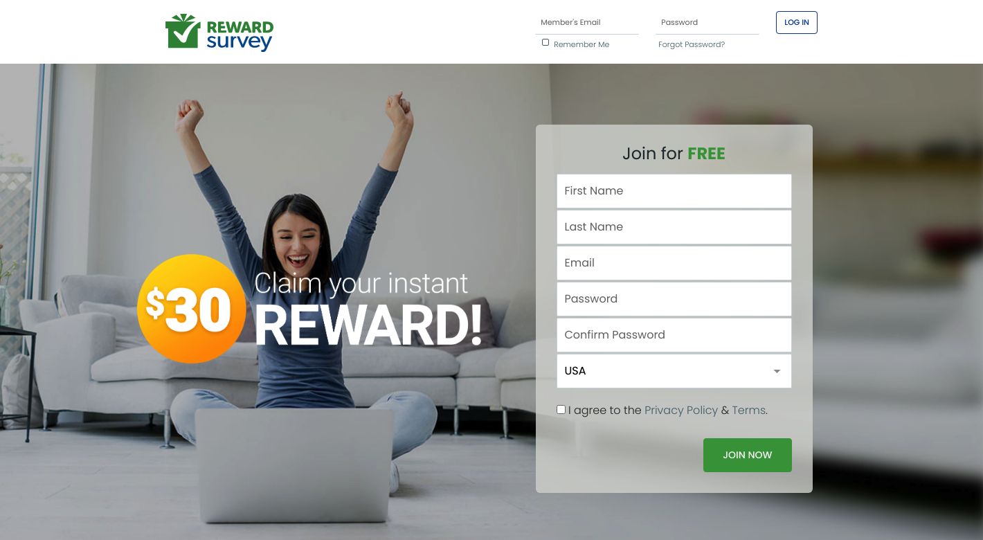 RewardSurvey Website