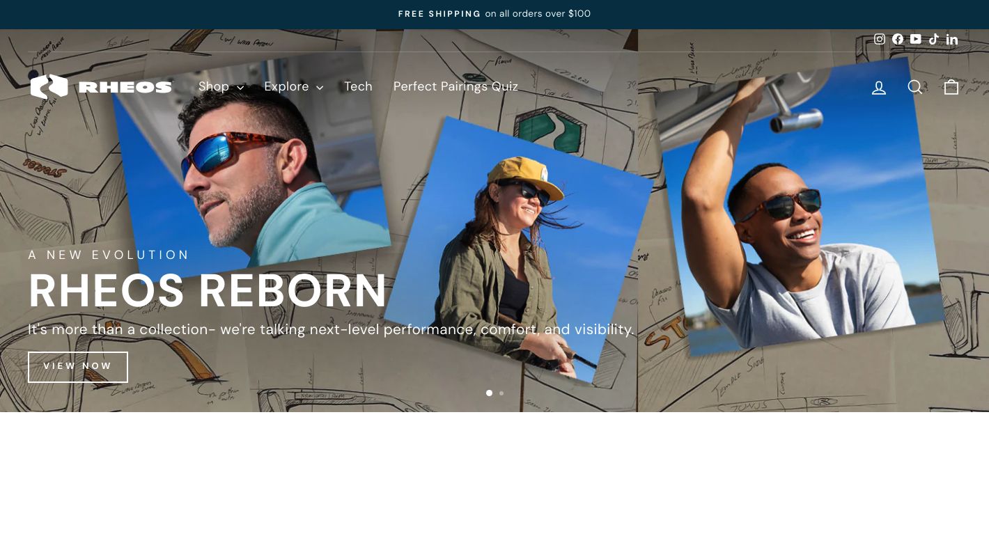 Rheos Nautical Eyewear Website