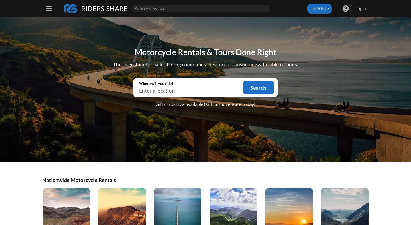 Riders Share Website