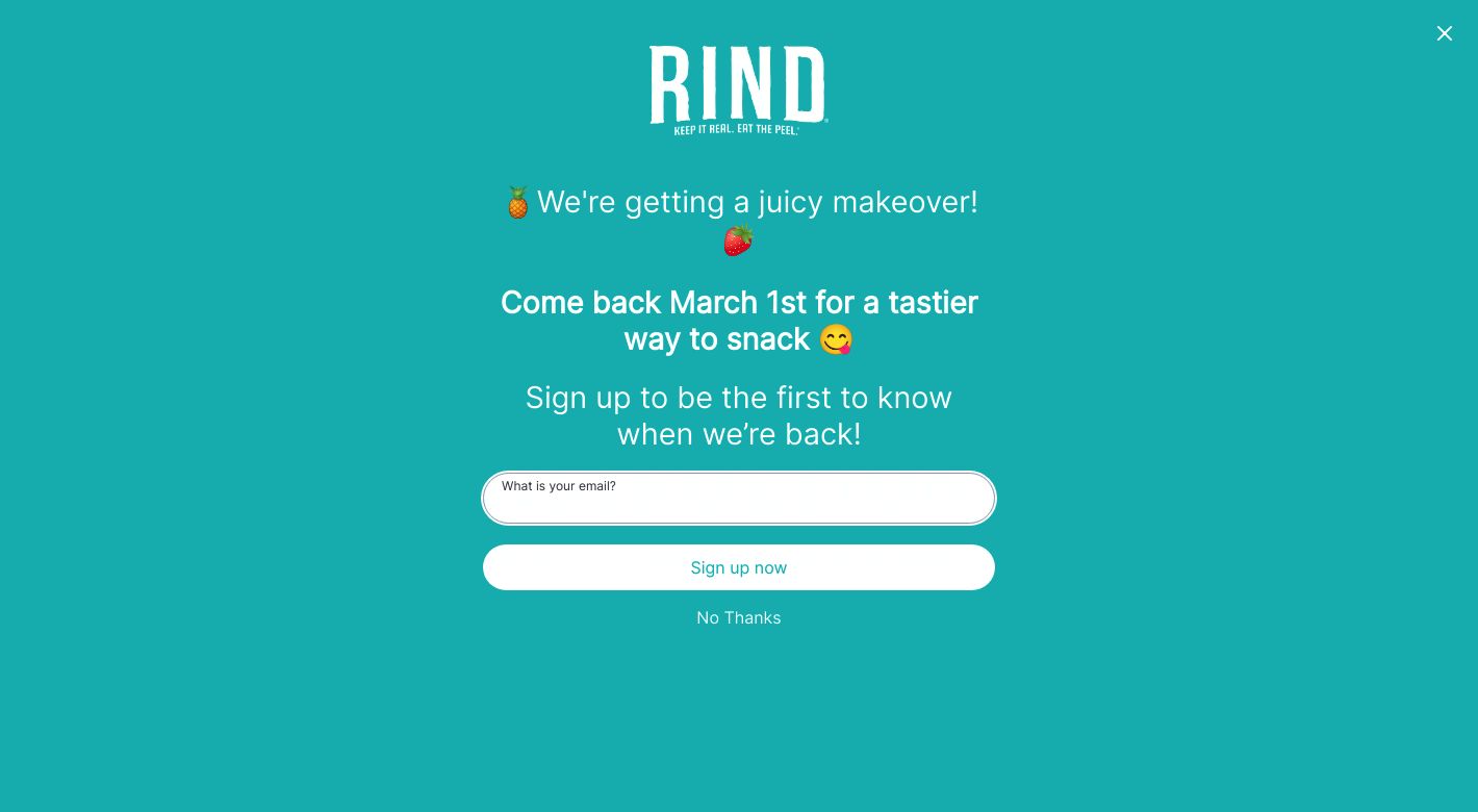 RIND Snacks Website