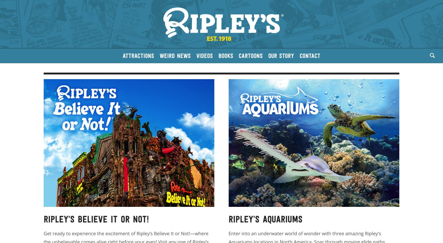 Ripley's Believe It or Not! Website