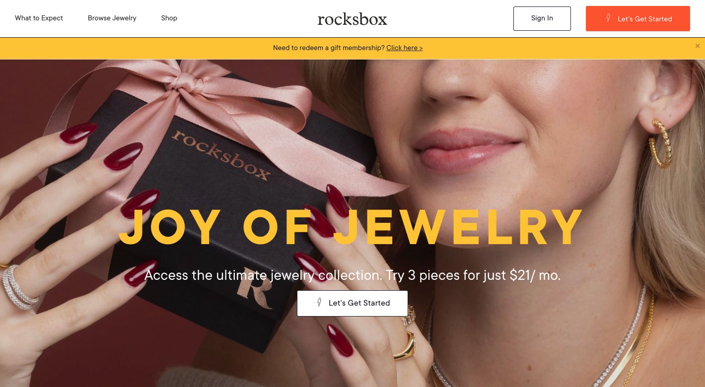 Rocksbox Website