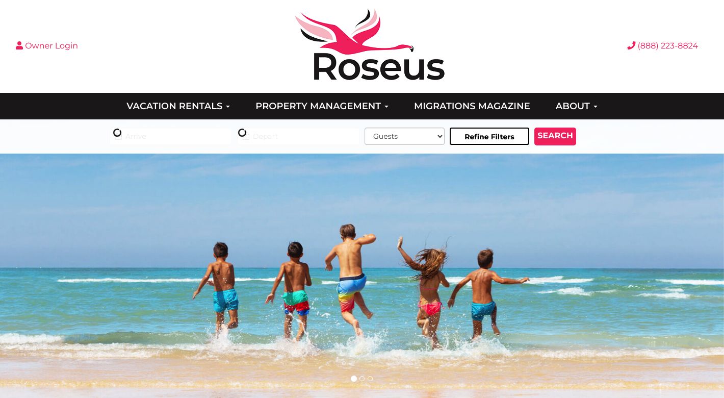 Roseus Hospitality Website