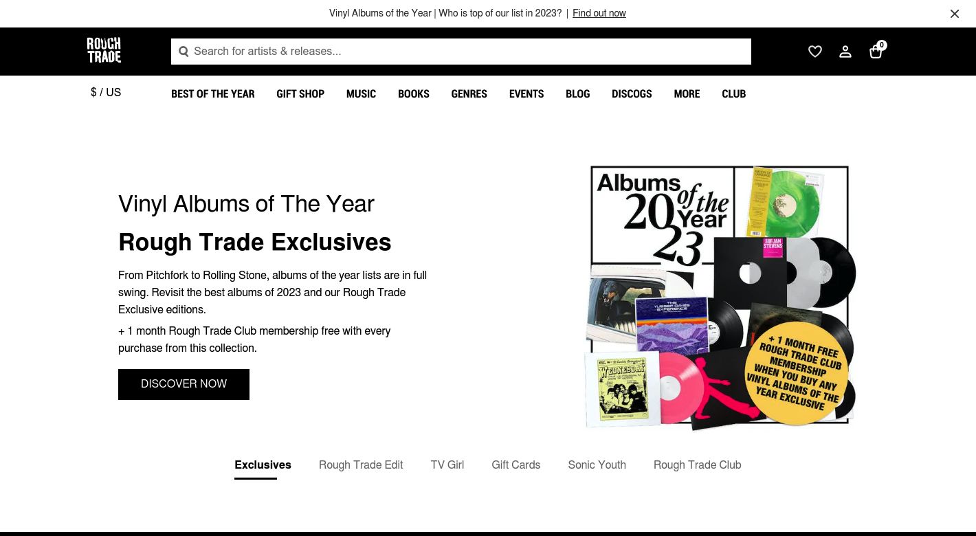 Rough Trade Website