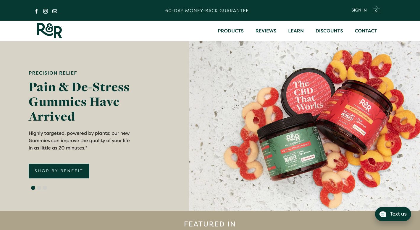 R&R CBD Website