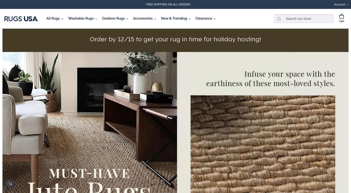 Rugs USA Website