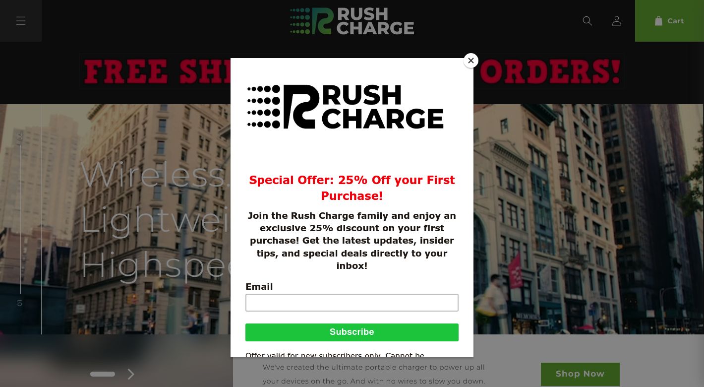 Rush Charge Website