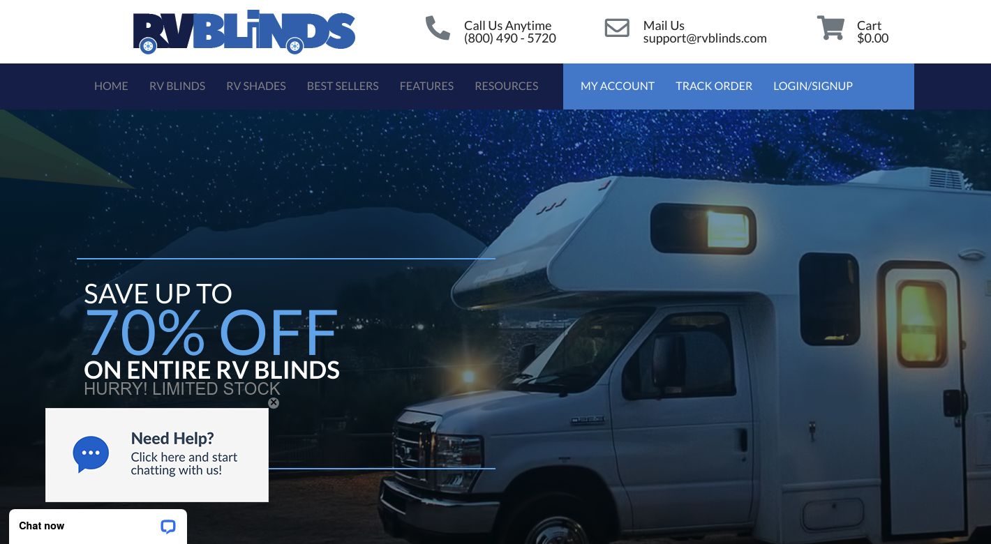 RVBlinds Website