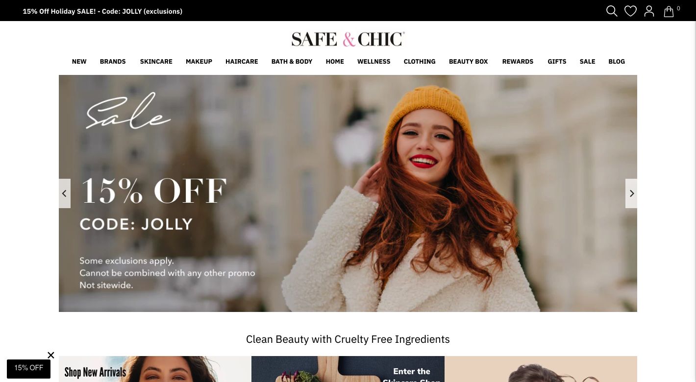Safe & Chic Website