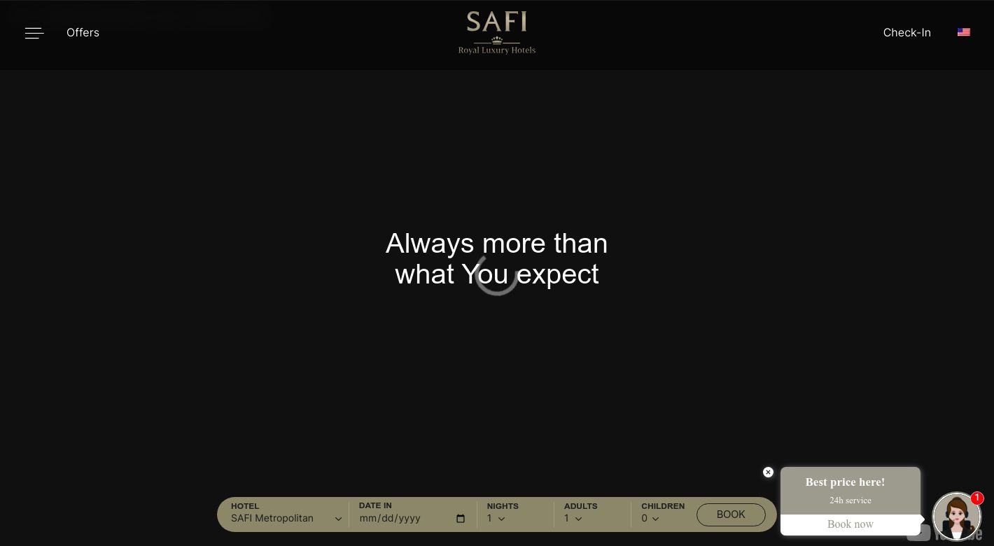 Safi Hotel Website