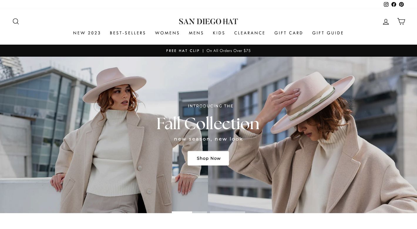 San Diego Hat Company Website