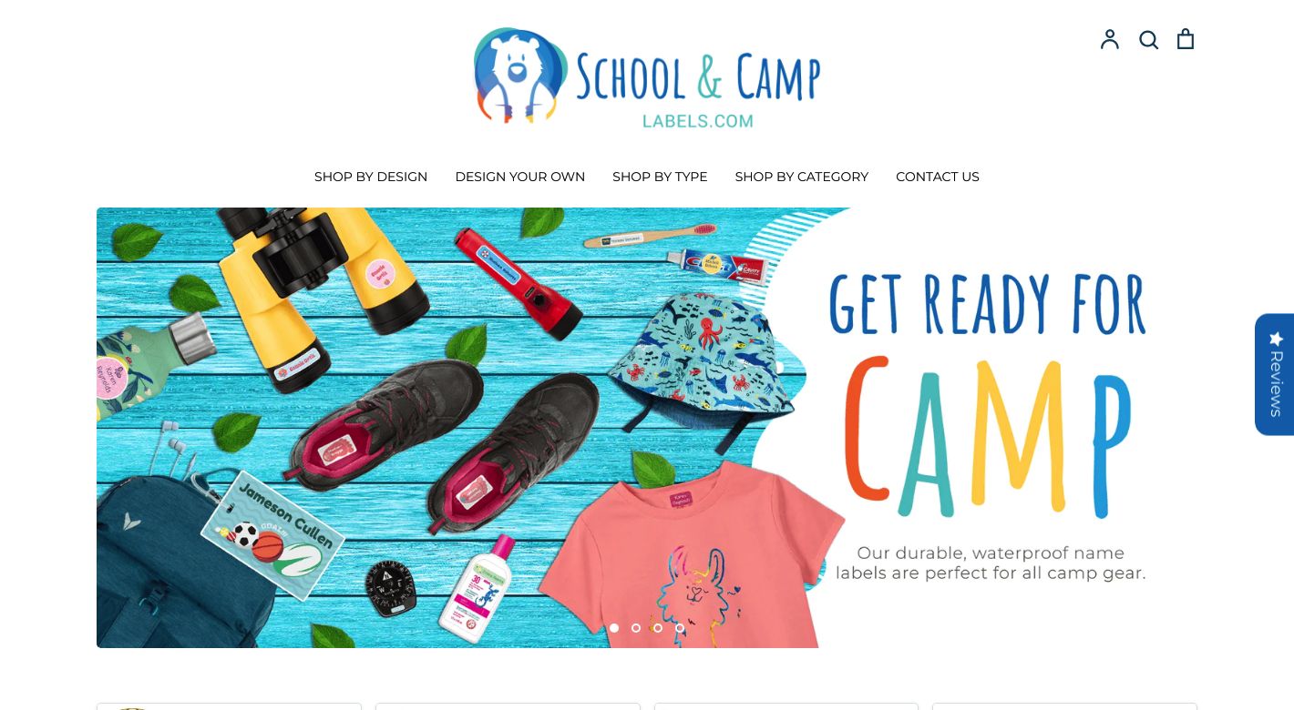 School And Camp Labels Website