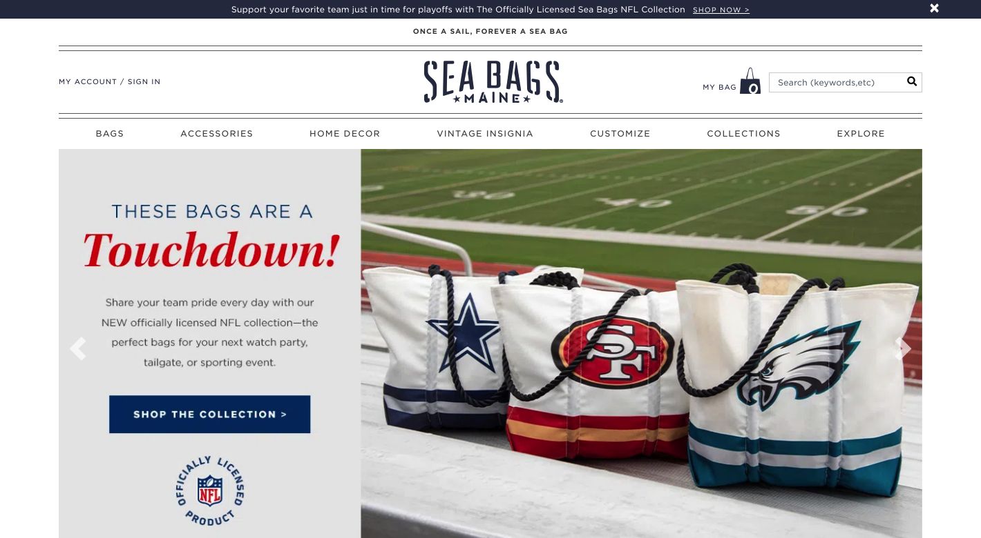 Sea Bags Website