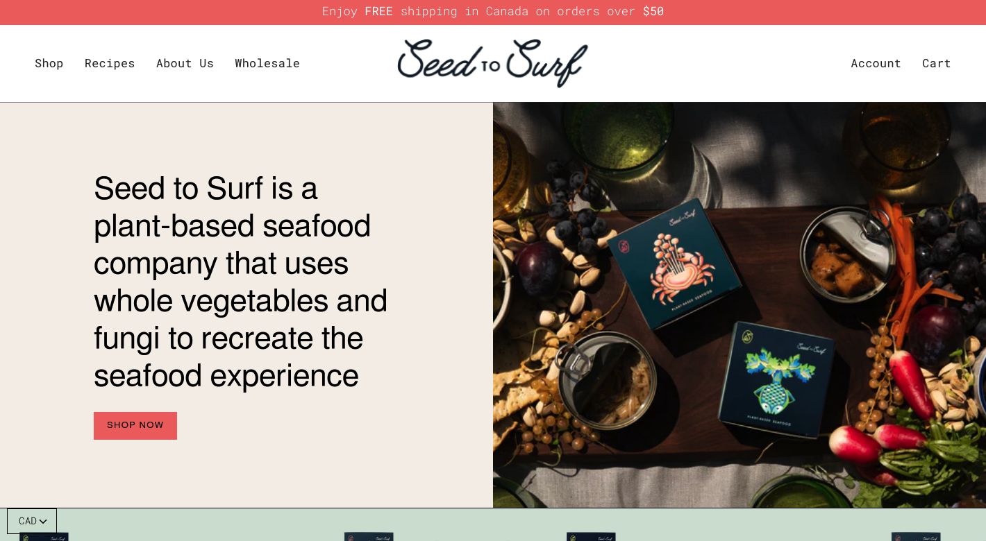 Seed to Surf Website