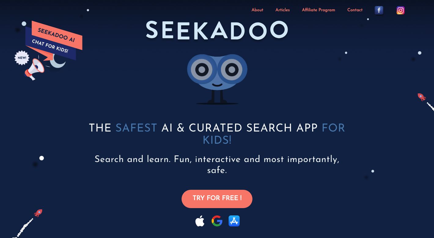 Seekadoo Safe AI Website