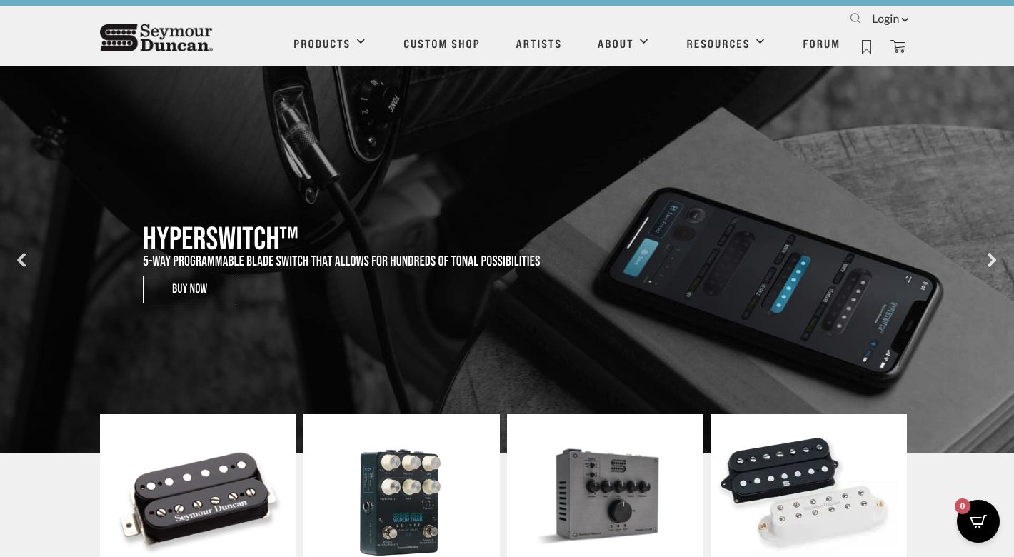 Seymour Duncan Website