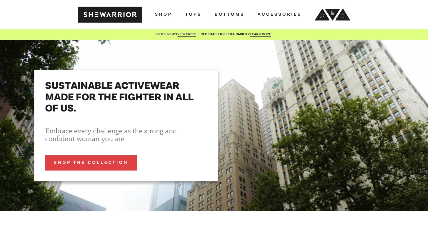 SheWarrior Website