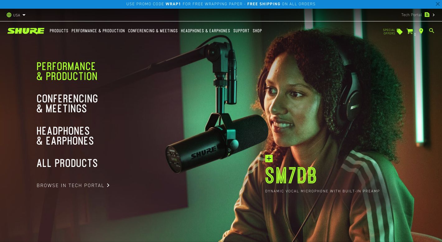 Shure Website