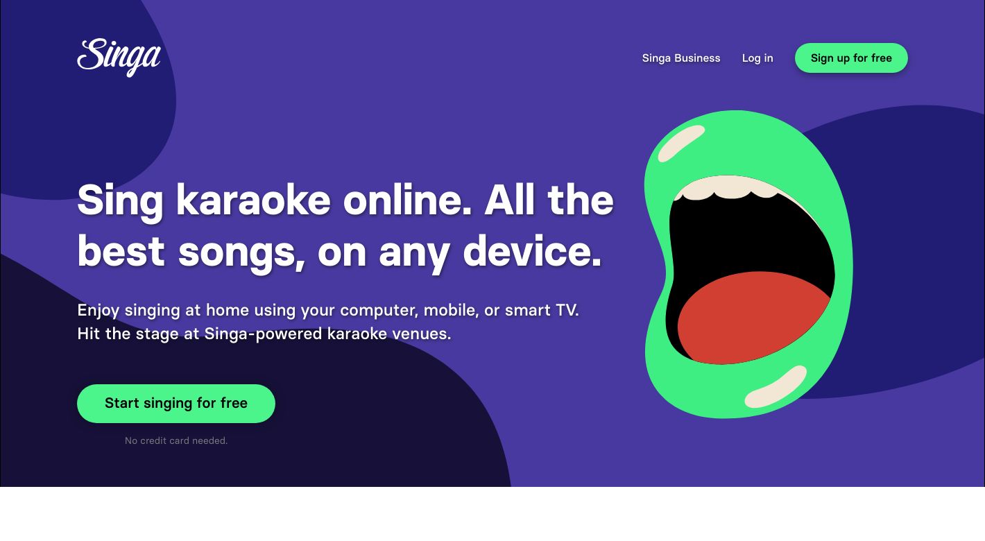 Singa Karaoke Website
