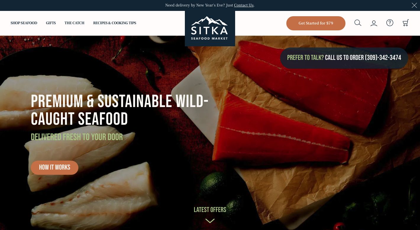 Sitka Seafood Market Website