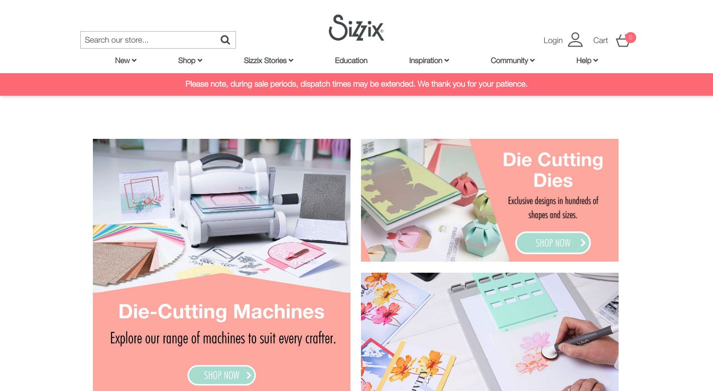 Sizzix Website