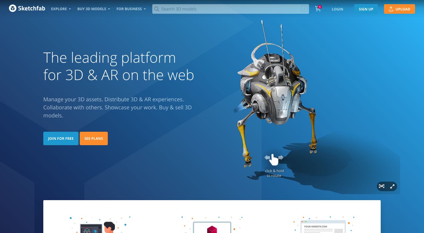 Sketchfab Website
