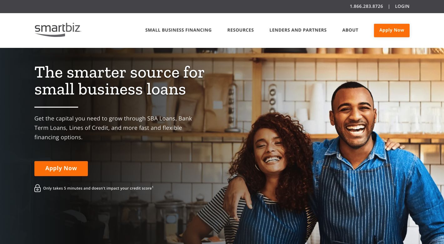 SmartBiz Loans Website