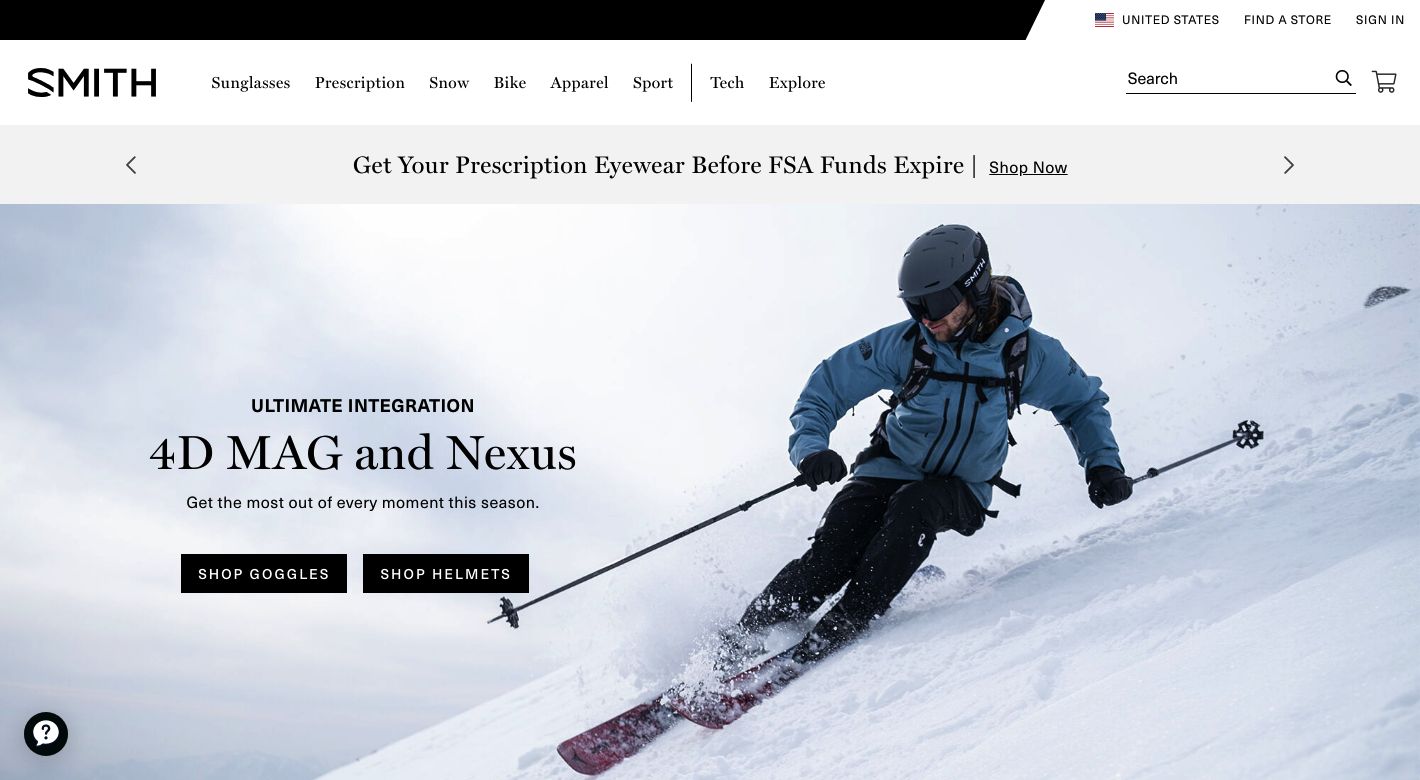 Smith Optics Website