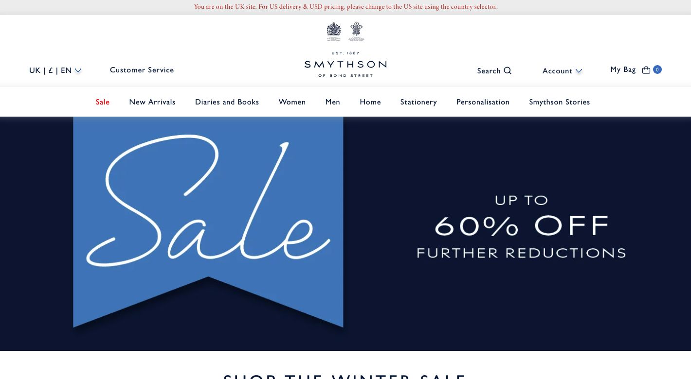 Smythson Website