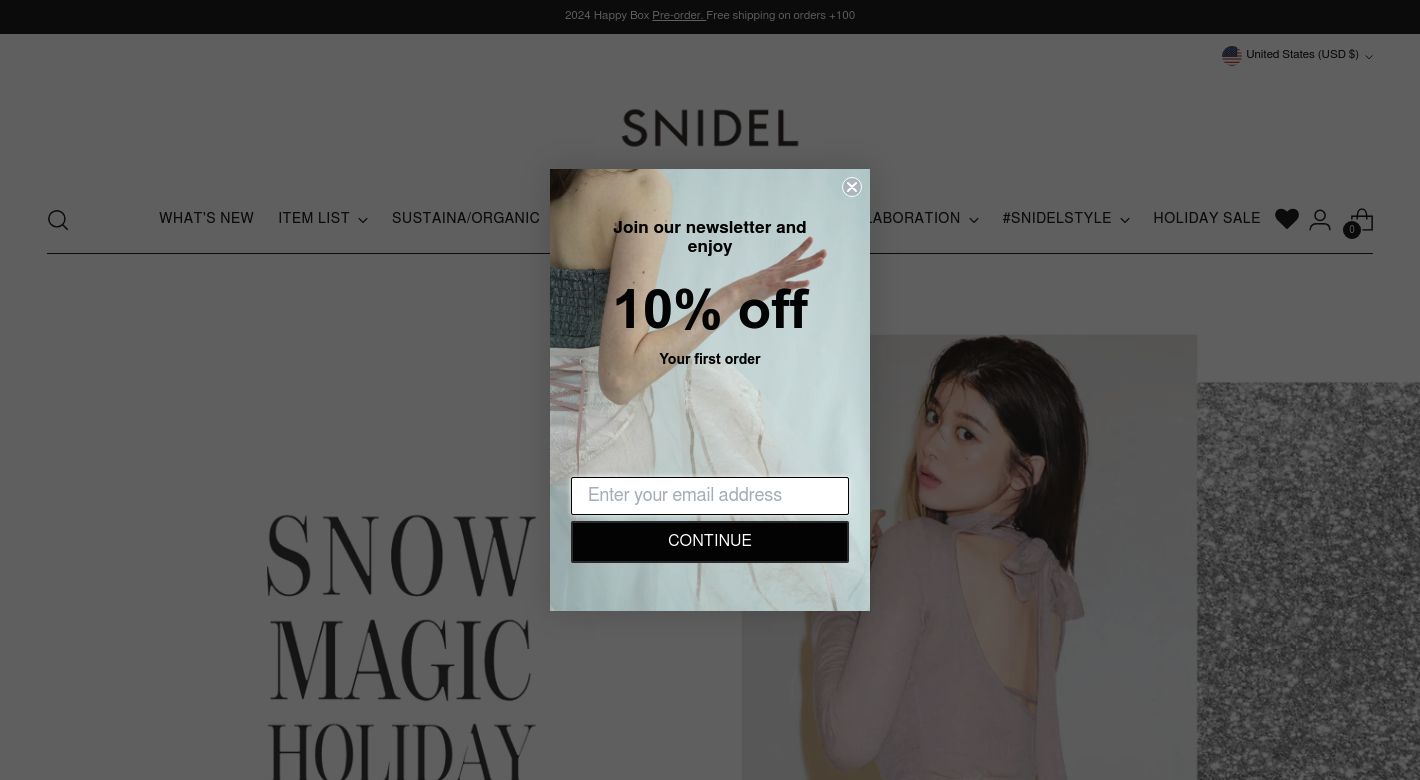 SNIDEL Website