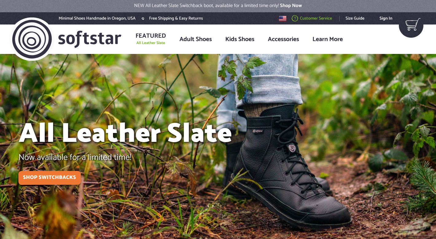 Softstar Shoes Website