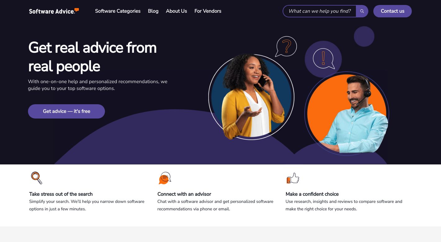 Software Advice Website
