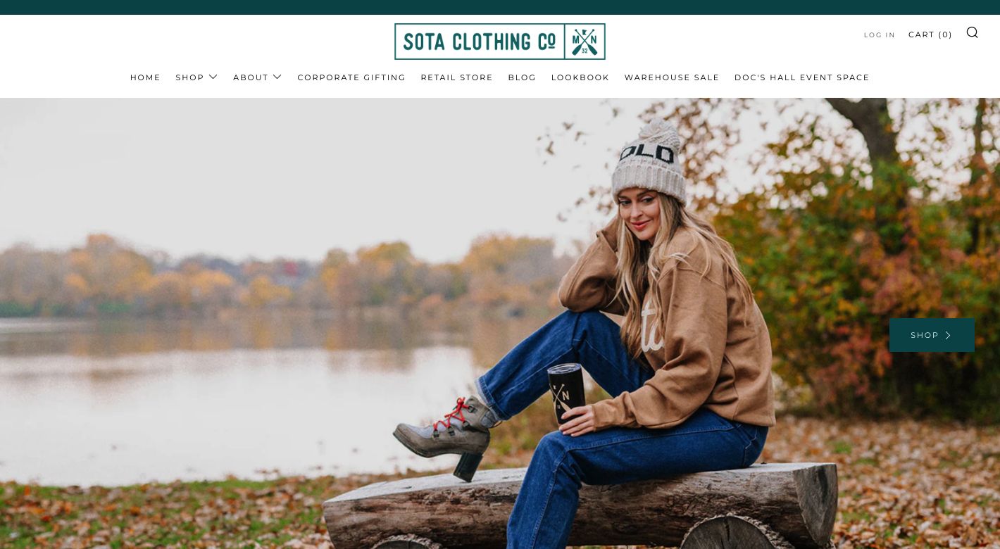 sota clothing Website